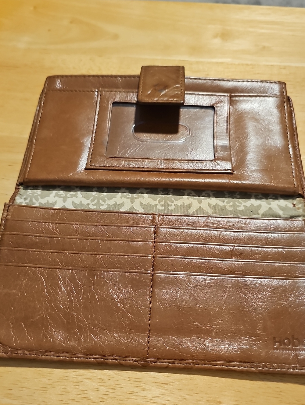 HOBO Brown Embossed Leather Wallet - Picture 5 of 6